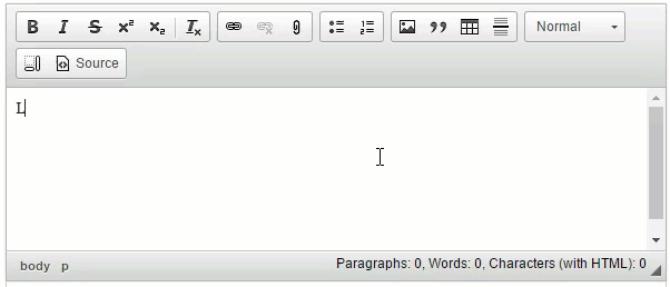 CKEditor Wordcount