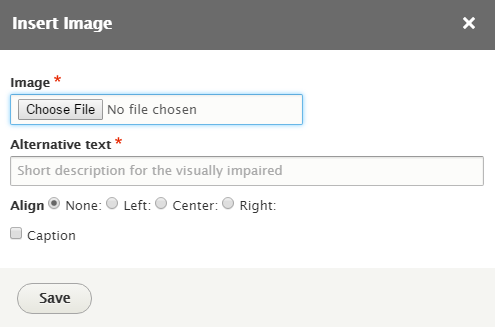 Drupal 8: Insert Image