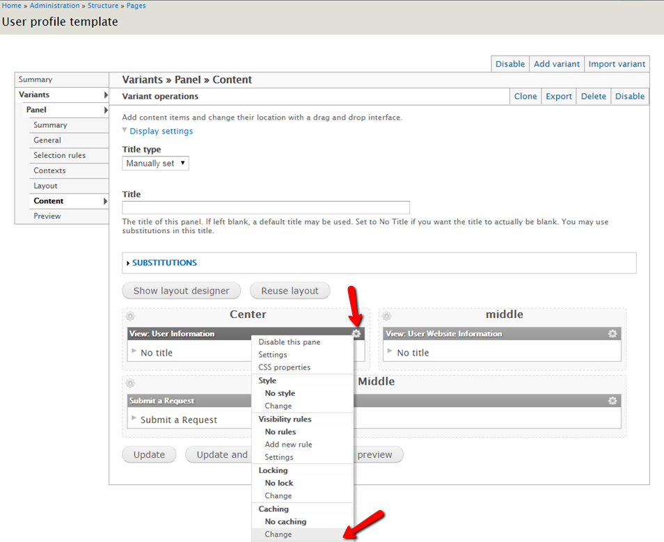 Drupal Panels Caching 1