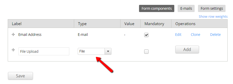 Webform File Upload